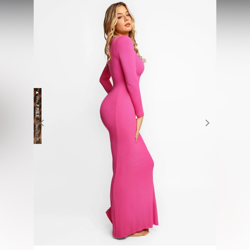 Elegant Pink Maxi Dress